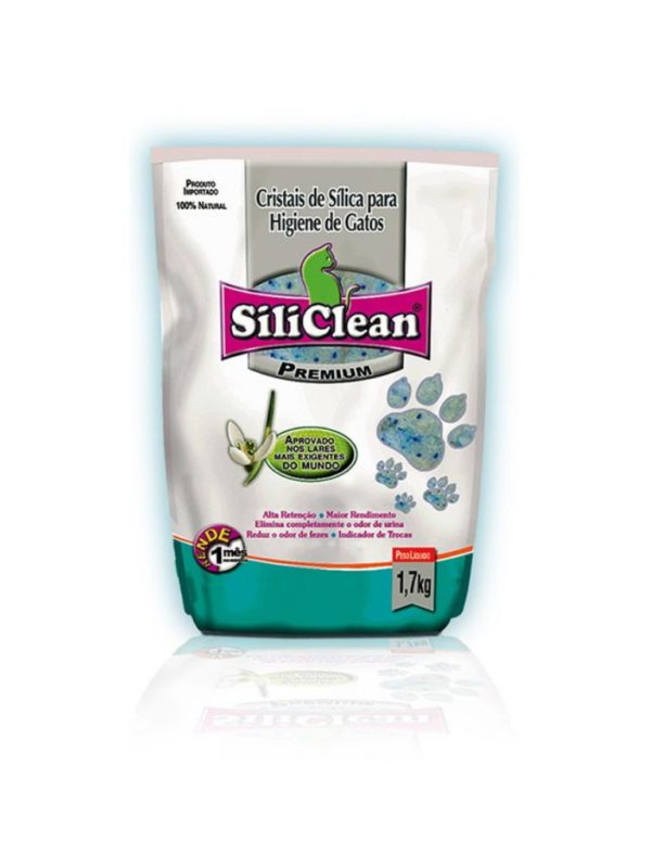 Areia Sanitária Siliclean Premium Gatos 1,7Kg American Pets
