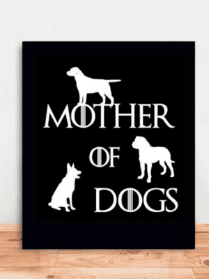Placa Decorativa Mother of Dogs