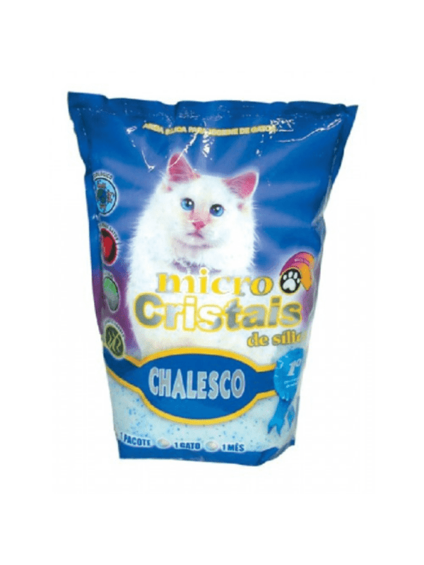 Areia Sanitária para Gatos Micro Cristais de Sílica 1.8Kg Chalesco