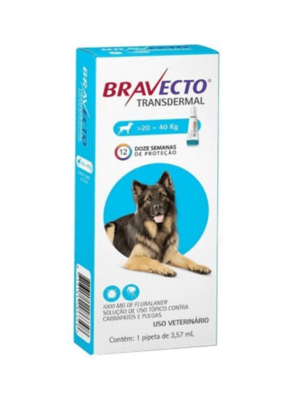 Bravecto Transdermal para Cães 20 a 40kg