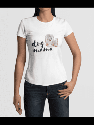 Camiseta Dog Mamma Shih Tzu Feminina