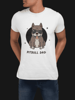 Camiseta Pitbull Dad Unissex