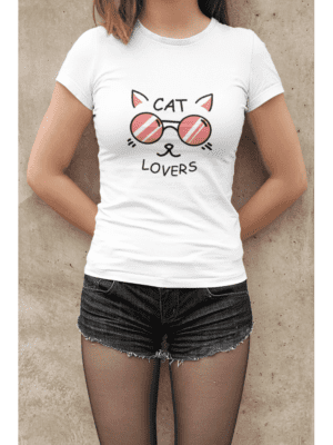 Camiseta Cat Lovers Feminina
