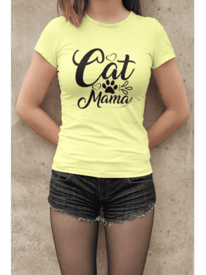 Camiseta Cat Mama Feminina