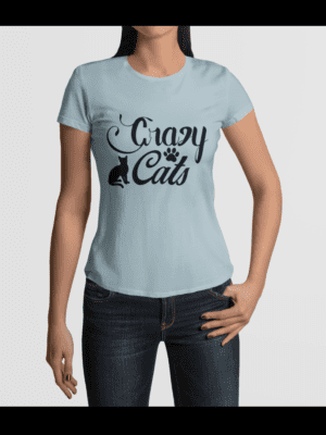Camiseta Crazy Cats Feminina