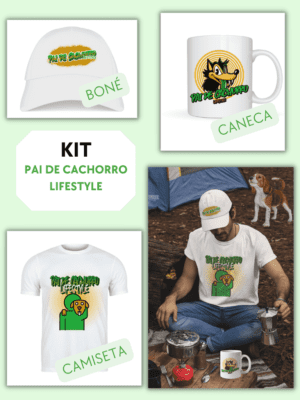 Kit Pai de Cachorro Lifestyle Estampa Verde