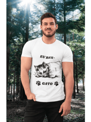 Camiseta Eu Res-Gato Unissex