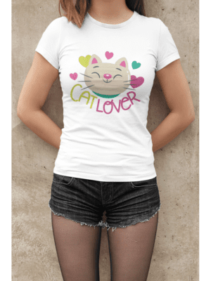 Camiseta Cat Lover 4 Feminina