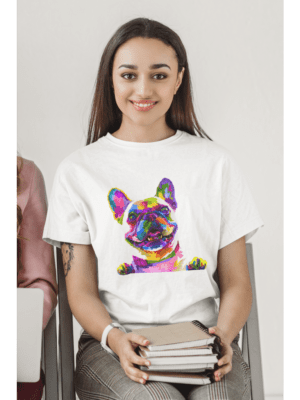 Camiseta Colorful Frenchie Unissex
