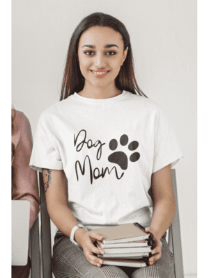 Camiseta Dog Mom Patinha 2 Unissex