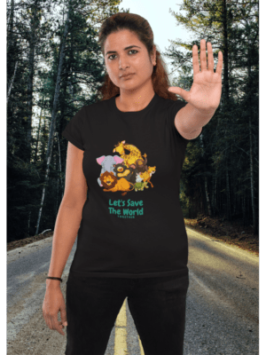 Camiseta Lets Save the World Together Feminina