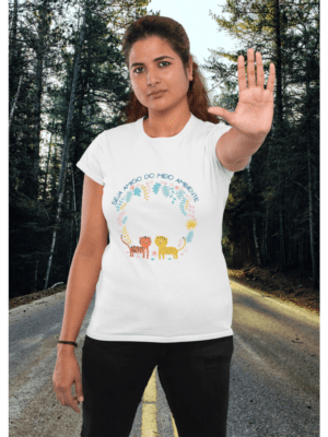 Camiseta Seja Amigo do Meio Ambiente Feminina