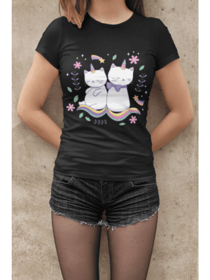 Camiseta Unicorcats Feminina