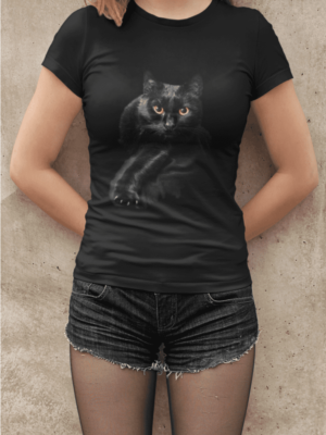 Camiseta Amazing Black Cat Feminina