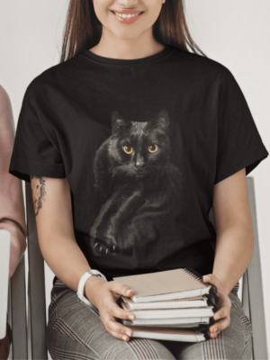 Camiseta Amazing Black Cat Unissex
