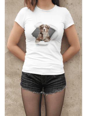 Camiseta Cachorro Saindo 2 Feminina