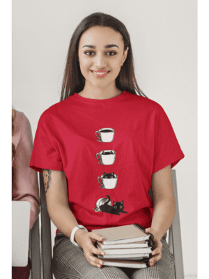 Camiseta Cup Cat Unissex